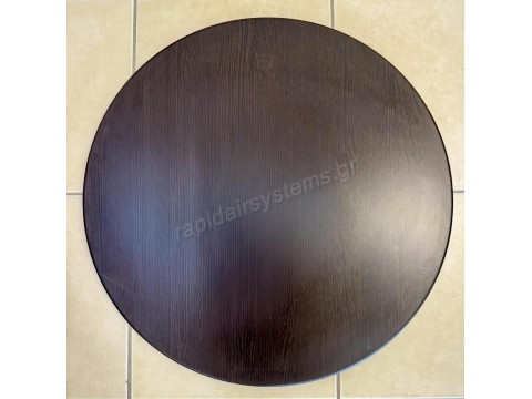 Επιφάνεια τραπεζιού Φ60cm Wenge Ξύλου Werzalit