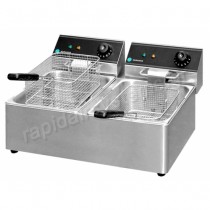 Φριτέζα επιτραπέζια διπλή HURAKAN 6+6 Λίτρα Φριτέζα επιτραπέζια διπλή HURAKAN 6+6 Λίτρα