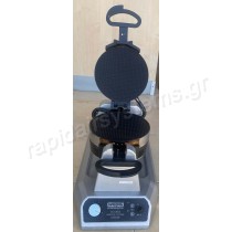 Μεταχειρισμένη επαγγελματική βαφλιέρα διπλή για χωνάκι Waring WWCM200