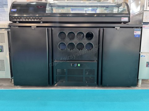 Ψυγείο πάγκος back bar POLAR GL189 με 8 θέσεις φιαλών