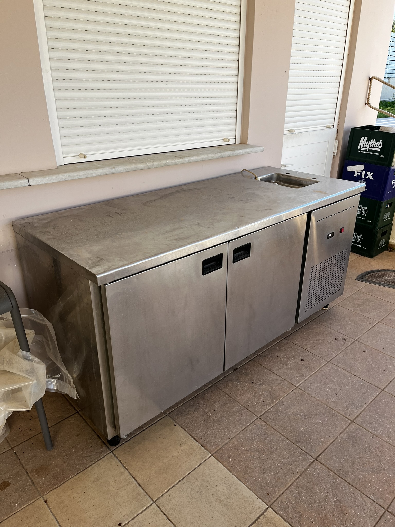 Ψυγείο πάγκος INOX